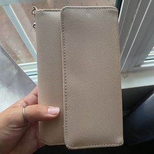 baby pink wristlet